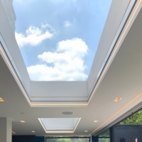 Fenêtre en aluminium personnalisée bleu ciel panneaux de toit de lumière naturelle led lucarne artificielle fenêtre de toit à vendre