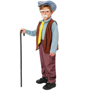 Disfraz de <span class=keywords><strong>Abuelo</strong></span> para Niños, Color Beige, para Halloween, Día del Niño, Juego de Roles, Cosplay de <span class=keywords><strong>Abuelo</strong></span>, Disfraces de Anciano - Product Image 1