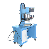 Presse à chaud pneumatique semi-automatique H-TC200 220V pour le gaufrage de logos sur cuir et le marquage à chaud de bouteilles plates