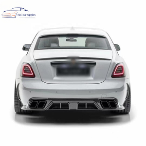 Per Rolls Royce fantasma aggiornato allo stile IV <span class=keywords><strong>M</strong></span> kit carrozzeria in fibra di carbonio a secco paraurti anteriore fari a LED tubo di scarico posteriore - Product Image 2