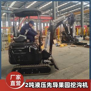 Mini-excavatrice multifonctionnelle pour la maison, petite excavatrice agricole pour vergers, machine à 2 crochets, fabriquée en Shandong - Product Image 3