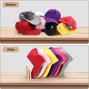 Wooden <b>Hat</b> Rack Baseball Cap Holder Solid Wood Storage <b>Stand</b> Minimalist Design Durable Home Use - Product Image 3