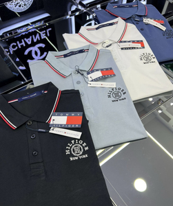 <span class=keywords><strong>Polo</strong></span> de Manga Corta con Solapa de Color Combinado OEM, <span class=keywords><strong>Camisa</strong></span> <span class=keywords><strong>Polo</strong></span> de Algodón con Bordado Empresarial, Nueva Tendencia de Moda, para <span class=keywords><strong>Hombre</strong></span> - Product Image 1