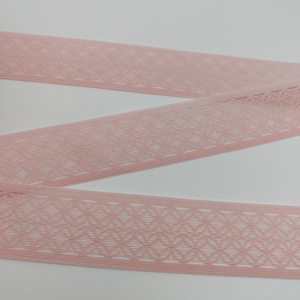 Cinta Elástica de Nailon Delgada con Diseño de Flores de Encaje Rosa, Ancho Personalizado, para Ropa, Sujetadores y Lencería, Venta al Por Mayor - Product Image 3
