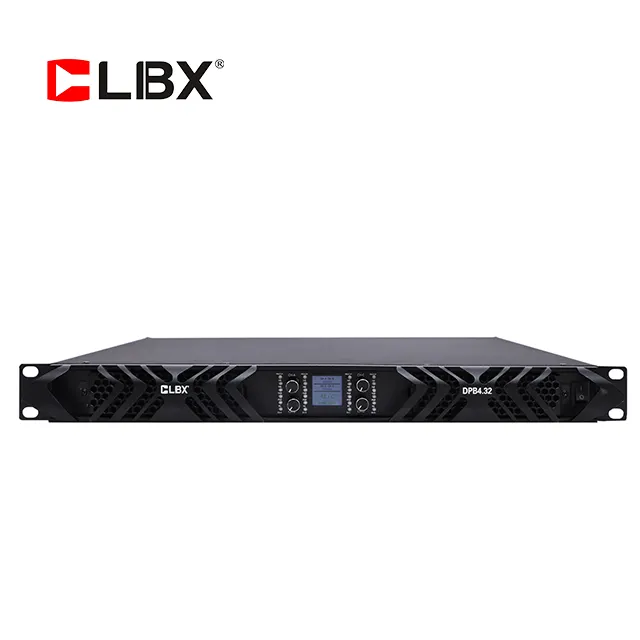 DPB4.32 CLIBX Professional พลังงานสูง 3200W 4 ช่อง 1U 2 โอห์มเครื่องขยายเสียง