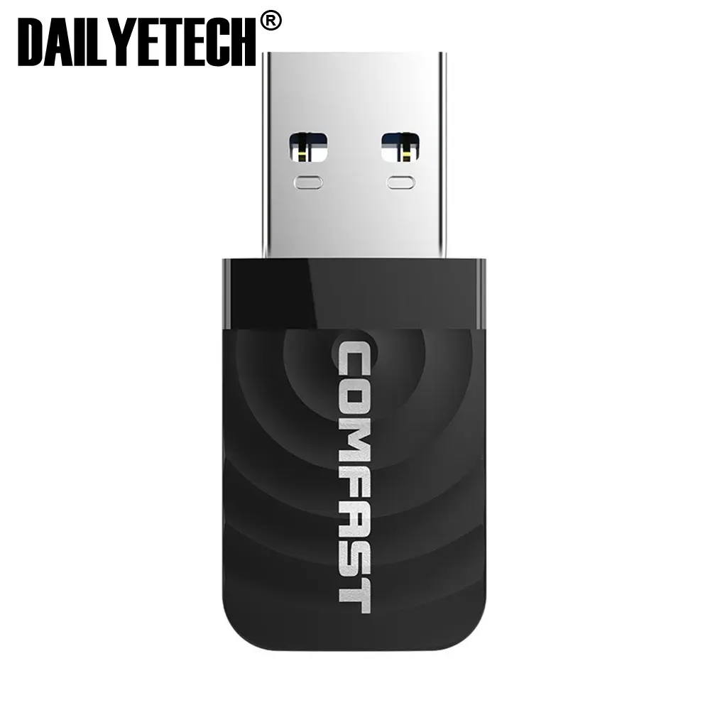 COMFAST CF-812AC Mini USB 3.0 carte réseau sans fil 1300Mbps Ethernet WiFi Dongle adaptateur récepteur 5.8/2.4GHz double bande