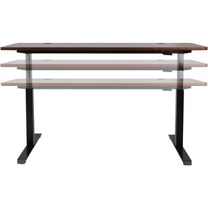 Base de table pneumatique réglable en hauteur Alera, 26-1/4 po à 39-3/8 po, noire, pour bureaux d'ordinateur - Product Image 5