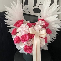Ornement floral Ailes d'ange électriques, accessoire de bouquet pour la décoration de fêtes et événements de confession 520, vente en gros