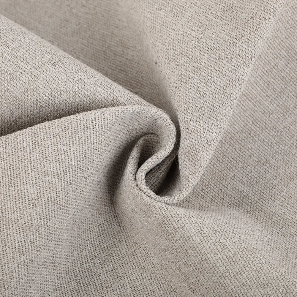 100% Polyester Linen Sofa Fabric Upholstery Premium Furniture Upholstery Material