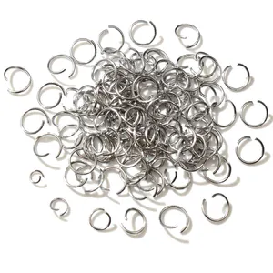 200 pz/lotto anelli di salto aperti 3 4 5 6 7 8 mm JumpRings aperti per gioielli fai da te che fanno collana risultati del braccialetto forniture connettore