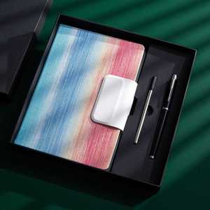 Gradient Color <b>Notebook</b> <b>and</b> <b>Pen</b> Gift <b>Set</b> with Custom Logo Packaging for Corporate Events <b>and</b> Wholesale Orders - Product Image 1