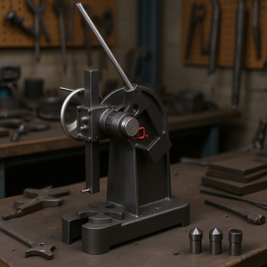 D0100H537TT Manual Desktop Punch <b>Press</b> Cast <b>Iron</b> 3 Ton Ratchet Type Handwheel Forming Tool - Product Image 2