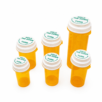 Frascos de Plástico para Pastillas con Tapas a Prueba de Niños, 16dr 20dr 30dr 40dr 60dr, Envases de Medicamentos, Frascos de Viaje para Píldoras