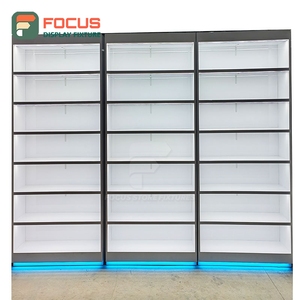 Vitrine de présentation pour boutique de tabac, en bois et verre, avec éclairage LED, comptoir de présentation de tabac - Product Image 4