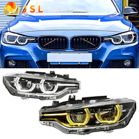 Feux avant à LED laser JSL pour BMW Série 3 F30 F31 F35 M3 F80 2013-2018, feux de jour colorés