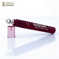 Tube de baume à lèvres personnalisé 10ml 15ml avec embout métallique, emballage cosmétique pour gloss à lèvres, applicateur à vis en plastique, crème pour les yeux