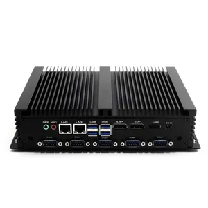 Mini PC Fanless RS232 RS485 Com LPT Port 8th Gen i5 8250U 8350U Industrial Desktop Computer PC