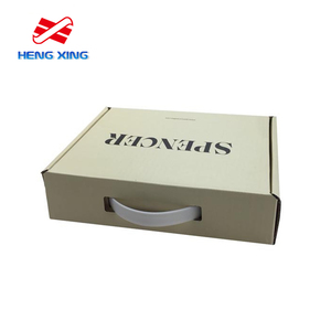 HENGXING Custom <strong>Cardboard</strong> Gift <strong>Suitcase</strong> Box UV Coating Printed with Plastic Handle Sponge Lined Corrugated Board Paper - Product Image 2