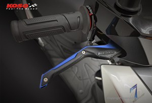 Levier de frein réglable CNC de conception luxueuse pour scooter JET S Dual Disc SL SR ABS, levier de guidon en aluminium bleu rouge de remplacement - Product Image 4