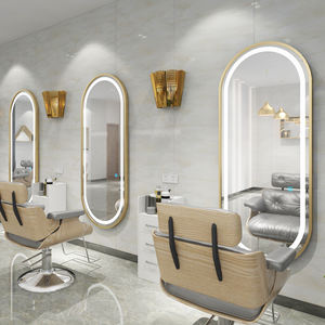 제조업체의 인기 판매 대형 풀사이즈 스타일링 헤어 살롱 벽걸이형 헤어 및 메이크업 LED 뷰티 살롱 거울 - Product Image 1