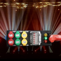 VLTG Équipement de Scène Portable de Haute Qualité pour DJ et Discothèque LX-PHD03, Distribution d'Énergie Étanche Triphasée 6 Canaux*16A, Sortie 5 Fils 32A