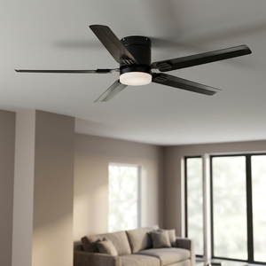 Modern Simple Design 5 Blades <b>Ceiling</b> <b>Fan</b> <b>With</b> LED Light Dimmable <b>Remote</b> <b>Control</b> Copper Motor - Product Image 5