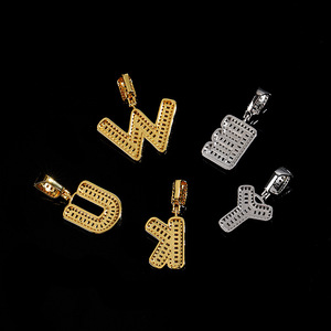 <span class=keywords><strong>Collar</strong></span> <span class=keywords><strong>con</strong></span> Iniciales Personalizadas NUOYA para <span class=keywords><strong>Hombre</strong></span>, <span class=keywords><strong>con</strong></span> Piedras Baguette, Estilo Hip Hop, Colgante <span class=keywords><strong>con</strong></span> Nombre, Joyería Personalizada - Product Image 4