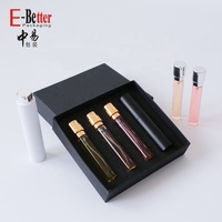 Atomiseur de Luxe Personnalisé 8ml 10ml 20ml 30ml Rechargeable, Flacon Vaporisateur de Parfum pour Cosmétiques de Voyage, Échantillons Mini, avec Coffret d'Emballage