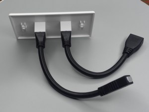 ZOWIE 8K HDMI2.1 Pro Placa de Pared <span class=keywords><strong>F2F</strong></span> Pigtail Ultra-HighSpeed HD Video Panel ABS para Cine en Casa Oficina Inteligente Instalación AV - Product Image 5