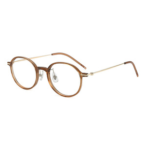Hot Sale Style Unisex Retro Vintage Full-Rim Round TR90 Ultra-Light Optical Eyeglass Frame Compatible <strong>Myopia</strong> <strong>Lenses</strong> Lightweight - Product Image 3