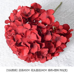 Vino rojo <span class=keywords><strong>serie</strong></span> tema flor artificial boda Hotel diseño plomo arreglo floral Rosa flor material decoración del hogar - Product Image 6