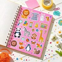 Livre d'autocollants réutilisables personnalisé pour enfants, livre d'activités éducatif silencieux, album d'autocollants imperméable à faire soi-même, vente en gros OEM