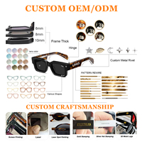 Lunettes de soleil vintage haute couture style décontracté pour tous les jours, avec logo personnalisé, monture carrée à rivets, pour hommes et femmes, vente en gros