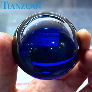 Gema de circonia cúbica, piedra de zirconia cúbica con forma de esfera, color naranja, rojo y blanco, sin agujero, 55mm, 499 gramos - Product Image 5