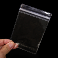 Sacs en PVC transparents à fermeture éclair pour bijoux, sacs d'emballage en plastique refermables pour boucles d'oreilles, colliers, bracelets