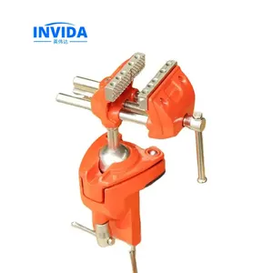 IVD-1270 Heavy Duty Multifunction Tabletop Rotating Universal Units Clamp Vice Hand Tools Rotates 360 Degree Swivel Table Bench