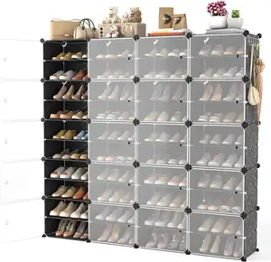 Organisateur de 6 Cubes en plastique, 50 pièces, pour organiser le placard, étagère à 6 Cubes, placard, organisateur, Diy, en plastique, étagère pour livres
