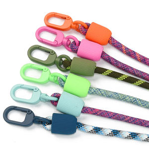 Correa de perro con asa acolchada suave de cuerda redonda de silicona duradera personalizada de alta calidad para perros corriendo senderismo caminar - Product Image 2