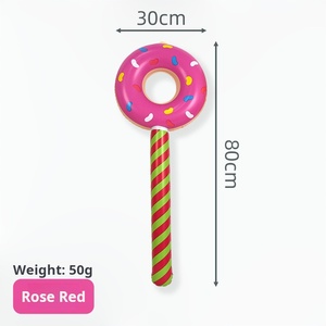 Trẻ Em Của PVC <span class=keywords><strong>Inflatable</strong></span> Thanh Đồ Chơi Cho Chơi Ngoài Trời Dày Đảng Trang Trí Donut Lollipop Vòng Tròn Thanh - Product Image 6