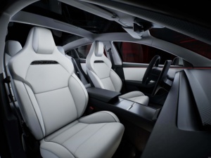 Tesla Model 3 d'occasion 2024, voiture électrique à énergie nouvelle, traction avant, boîte de vitesses automatique, conduite à gauche, sièges en cuir, jantes en alliage d'aluminium R21, couleur foncée - Product Image 6