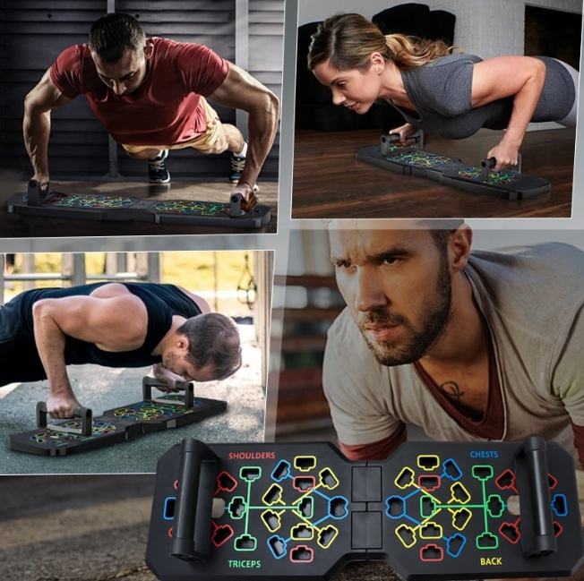 Pushup Foldable Home Training - Support for Chest Push-ups