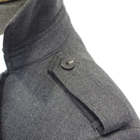 Manteau trench en gabardine 100% laine sur mesure MTM, manteau long fin en laine pour homme, confectionné sur mesure pour les ateliers de couture