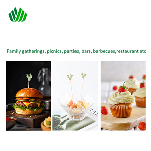 Palillos de Cóctel de Bambú con Forma de <span class=keywords><strong>Cactus</strong></span> de 13 cm, Ecológicos y Compostables, <span class=keywords><strong>para</strong></span> Fiestas Tropicales, Barbacoas y Decoración de Restaurantes - Product Image 5