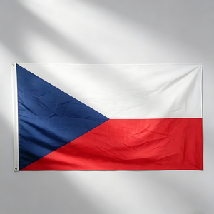 Bandera Nacional de la República Checa de 3x5 pies, Bandera Checa de Poliéster Impresa Resistente con Ojales de Latón - Product Image 2