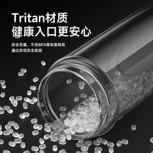 Tritan Material Portable <b>Cup</b> One Touch Opening Heat Resistant Travel <b>Drink</b> <b>Cup</b> Bpa Free Solid Color - Product Image 1