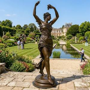 Statua in Bronzo di Ninfa Danzante, Monumento Paesaggistico in Stile Classico su Misura - Product Image 5
