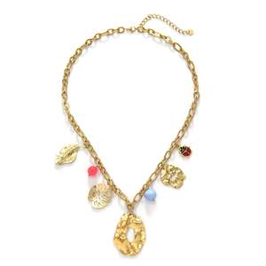สร้อยคอแฟชั่นเคลือบทอง PVD สแตนเลสสตีล 316L ทนทาน พร้อมจี้ห้อยประดับ - Product Image 1