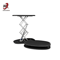 Table de cabine pop-up rectangulaire portable imprimée sur mesure avec comptoir ovale pliant à lumière LED pour promotions