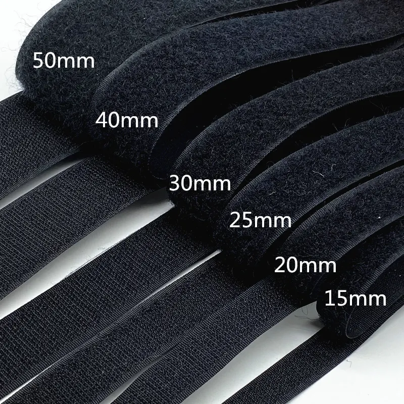 Penjualan Terbaik Tali Kait dan Loop Sticky Industrial Strength Sew On Adhesive Hook And Loop Velcroes Hook And Loop Tape Velcroes Tape