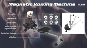 Entraînement magnétique de <span class=keywords><strong>cardio</strong></span> de forme physique de <span class=keywords><strong>rameur</strong></span> d'intérieur résistant à l'eau pour l'usage à la maison - Product Image 6